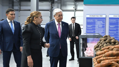 Президент посетил современный торгово-логистический центр&nbsp;в Шымкенте