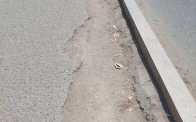 Народный репортёр. Бордюры сделали, а тротуар отставили поврежденными