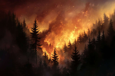 Мощные лесные пожары бушуют в Израиле