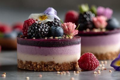 Случайно открыл магию агар-агара &mdash; теперь это мой главный помощник в пост. Легкие, как облако, пирожные с ежевичным кремом и джемом