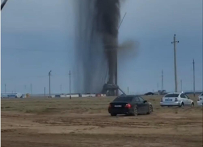 Выброс метана произошел на нефтяной скважине в Мангистауской области