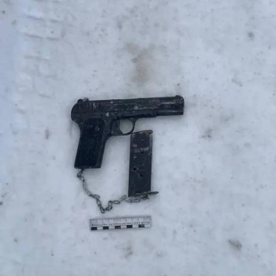 В снегу возле дома жителя Нижнекамска полицейские нашли пистолет, а в доме &mdash; патроны
