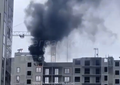 Клубы черного дыма: на видео сняли пожар в высотке в Казани 17/04/2026 &ndash; Новости