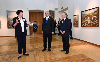 Токаев и Мирзиёев оценили художественное наследие Казахстана и Узбекистана