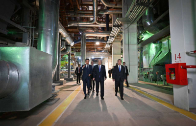 Глава государства ознакомился с деятельностью первой очереди ТЭЦ-3 Астаны