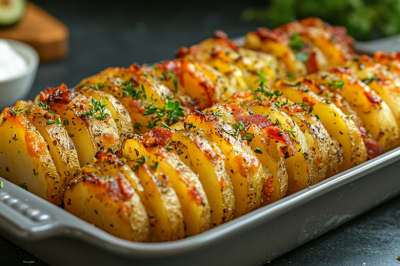 Корочка и аромат &mdash; бесподобны: картошка с салом в духовке &mdash; остановится есть будет сложно
